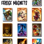 Pack of 10 Deluxe Fridge Magnets- Assorted