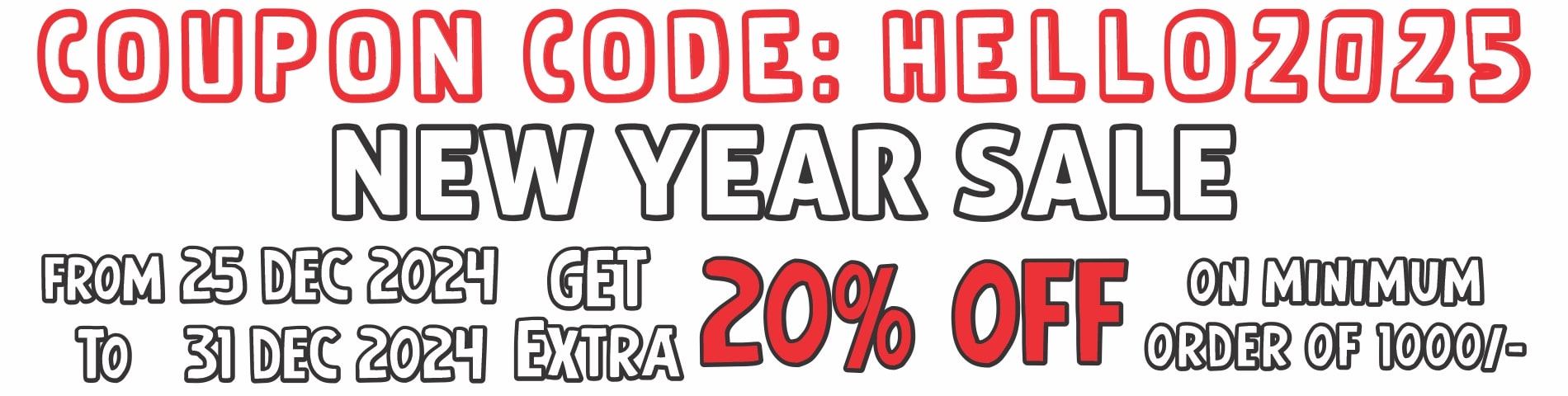 New Years Sale 2025